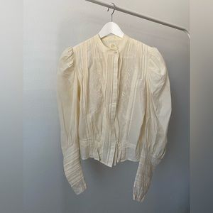 Anthropologie • Edwardian Silk Blouse